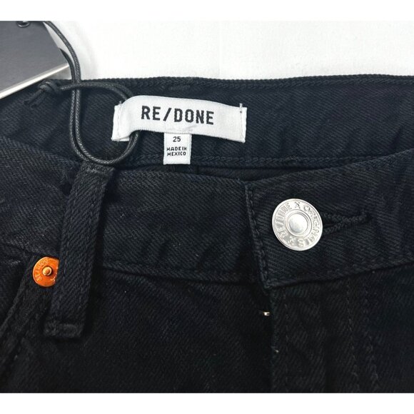 Re/Done Womens Black Flow Low Rider Loose Jeans Size 25 - Picture 7 of 16